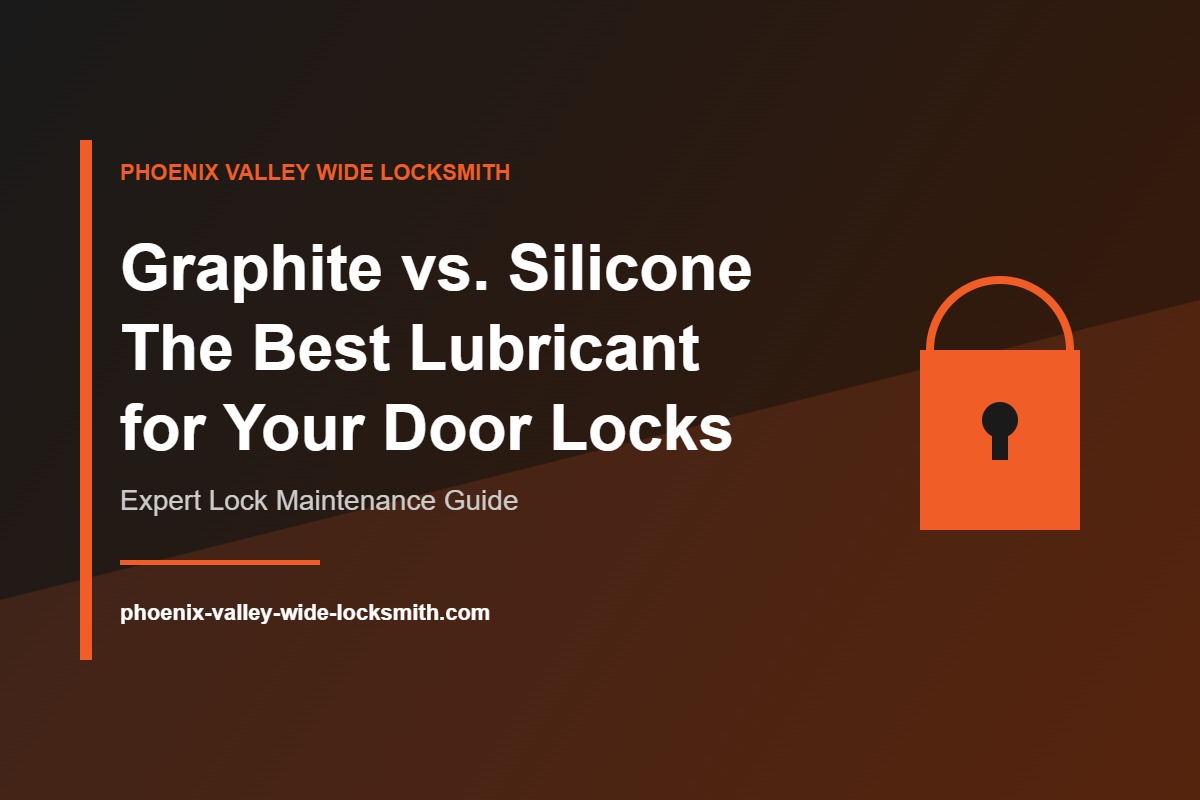 Comparison of graphite and silicone lubricant for door locks - Phoenix Valley Wide Locksmith